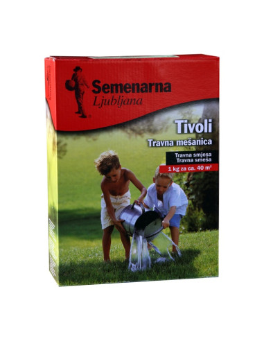 Тревна смеска Semenarna Ljubljana - 1 кг, за 40 м², за сенчести терени