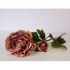 Изкуствен ранонкулус IRA Commerce - Височина 58 см, розов