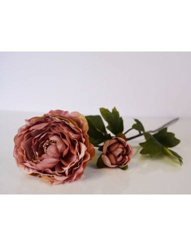 Изкуствен ранонкулус IRA Commerce - Височина 58 см, розов