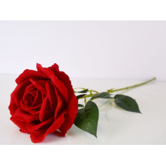 Изкуствена роза IRA Commerce - Височина 70 см, червена