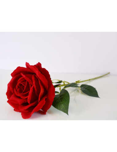 Изкуствена роза IRA Commerce - Височина 70 см, червена