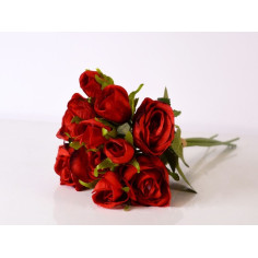 Изкуствен букет от рози IRA Commerce - Височина 36 см, червен