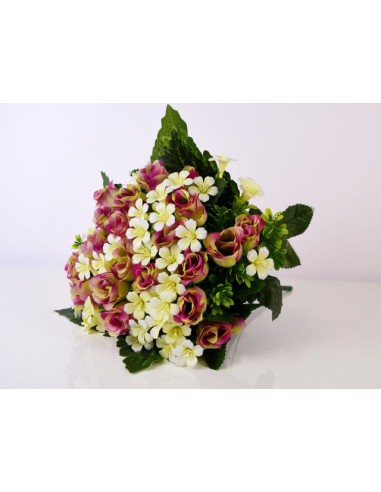 Изкуствен букет от рози IRA Commerce - Височина 38 см, различни цветове