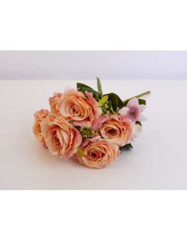 Изкуствена клонка роза IRA Commerce - Височина 37 см, розова