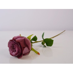 Изкуствена роза IRA Commerce - Височина 48 см, цвят пепел от рози