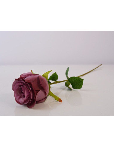 Изкуствена роза IRA Commerce - Височина 48 см, цвят пепел от рози