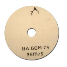 Керамичен абразивен диск за шмиргел ZAI 8А 60M 7V - Ø150 мм, вътрешен Ø32 мм