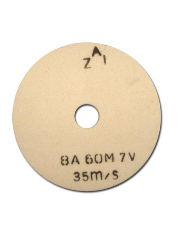 Керамичен абразивен диск за шмиргел ZAI 8А 60M 7V - Ø150 мм, вътрешен Ø32 мм