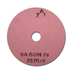 Керамичен абразивен диск за шмиргел ZAI 9А 60M 7V - Ø200 мм, вътрешен Ø32 мм