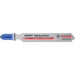 Комплект ножове за прободен трион Bosch Expert Stainless Steel T 118 AHM - Дължина 83 мм, стъпка на зъбите 1,1 мм, 3 броя