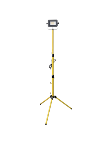 LED прожектор на статив Profi Depot - 20 W, 4000 К, 3300 lm, IP65, ДxШxВ 22х17,8х6,23 см