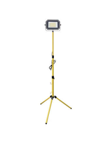LED прожектор на статив Profi Depot - 50 W, 4000 К, 8290 lm, IP65, ДxШxВ 24,8х22,3х6,44 см