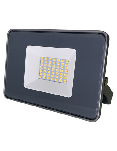 LED прожектор Voltolux - 10 W, 4000 К, 1650 lm, IP65, ДxШxВ 13,6x4,4x9,4 см