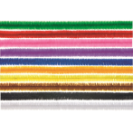 Цветни пръчици Glorex - Дължина 50 cм, многоцветни, 10 броя