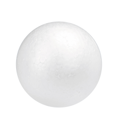 Декоративна топка Glorex - Ø10 см, бяла