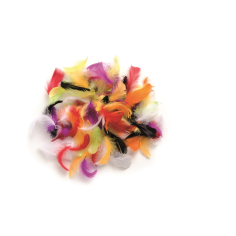 Декоративни пера Glorex - 10г, многоцветни