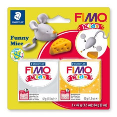 Глина Staedtler Fimo Kids Funny Mice - 2x42 г