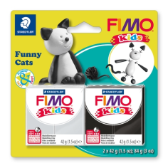 Глина Staedtler Fimo Kids Funny Cats - 2x42 г