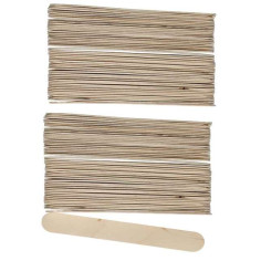 Дървени пръчици Glorex - ДхШ 15х1,8 см, 100 броя, светлокафяви