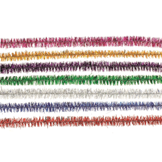 Цветни пръчици Glorex - Дължина 50 cм, многоцветни, 10 броя