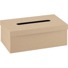 Картонена кутия за салфетки Glorex - ДхШхВ 25x14х9 см