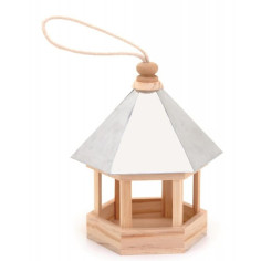 Дървена къща за птици Glorex - ДхШхВ 19х13,5х24 см