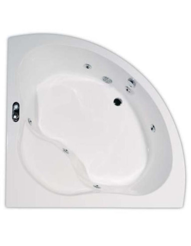 Хидромасажна вана Politek Oval Mini - 350х2,8 см, бяла