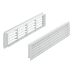 Вентилационна решетка Häfele - ДхШ 457х92 мм, бяла, 2 части