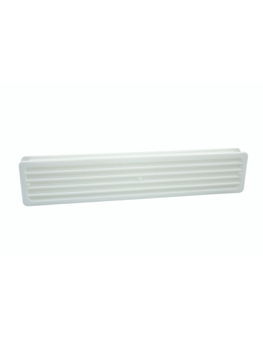 Пластмасова вентилационна решетка Marley - ДхШ 453х90 мм, бяла