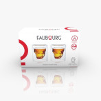 Сет от 2 бр. двустенни стъклени чаши за уиски “GLASGOW“ - 150 мл. - FAUBOURG