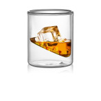 Сет от 2 бр. двустенни стъклени чаши за уиски “EDINBOURG“ - 80 мл. - FAUBOURG