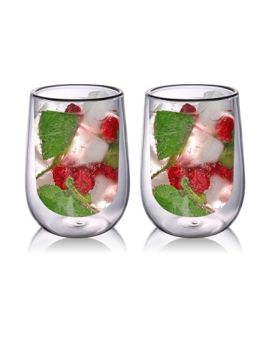 Сет от 2 бр. двустенни стъклени чаши “LYON“ - 230 мл. - FAUBOURG