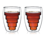 Сет от 2 бр. двустенни стъклени чаши “BISTRO“ - 250 мл. - FAUBOURG