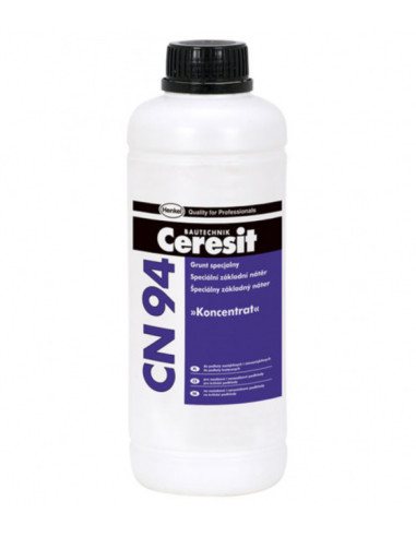 Грунд за непопиващи и критични основи Ceresit CN 94 - 1 л, концентрат, светлосин