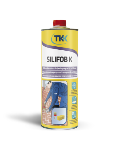 Водоотблъскващ импрегнатор за керамика TKK Silifob K - 0,8 кг, жълто-кафяв