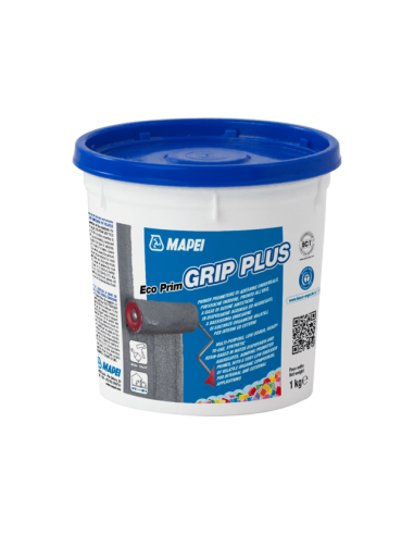 Грунд Mapei Eco Prim Grip Plus - 1 кг, сив