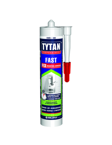 Монтажно лепило Tytan Fast Fix - 290 мл, бяло