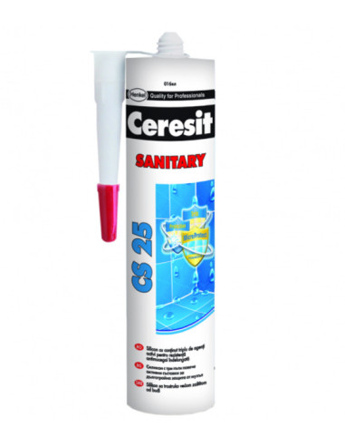 Санитарен силикон Ceresit CS25 - 280 мл, безцветен