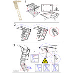Схема за монтаж на таванската стълба