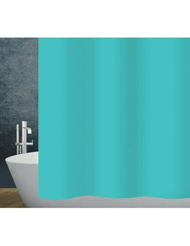Текстилна завеса за баня Diaqua Basic - 120x200 см, синя