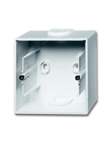 Конзолна кутия за открит монтаж Basic 55 - 83х83х42 мм, един модул, бяла
