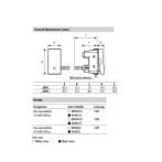 Ключ за бойлер Bticino Classia RG4002L - 16 A, 230 V, черен, едномодулен, италиански стандарт