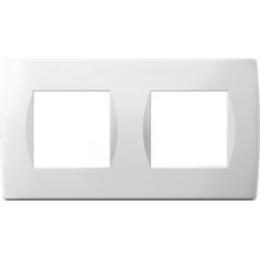 Декоративна рамка TEM Soft OS24PW-U - 235х95 мм, четиримодулна, бяла, италиански стандарт