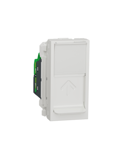 Компютърна розетка Schneider Electric Unica - RJ45 CAT.5, UTP, 1 модул, RAL 9003 бяла