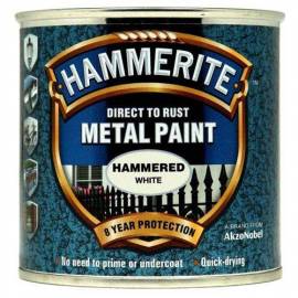 Боя за метал Hammerite, хамър, бял цвят - 2,5 л