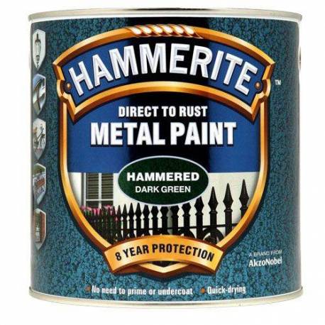 Боя за метал Hammerite, хамър, цвят - зелен - 2,5 л