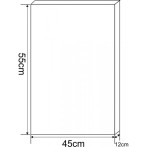 Огледален шкаф Inter Ceramic ICMC 1045 55 - ДхШхВ 12х45х55 см, PVC, бял, 1 огледална врата
