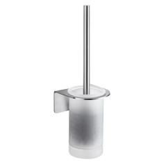 Imagén: Комплект четка за тоалетна Antwerpen - Стъкло и неръждаема стомана, хром