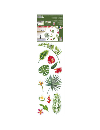 Декоративен стикер Тропически растения - 24х68 см