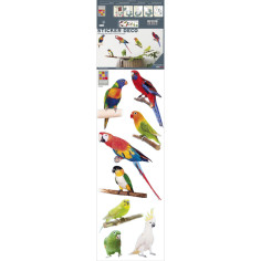 Декоративен стикер Тропически птици - 24х68 см
